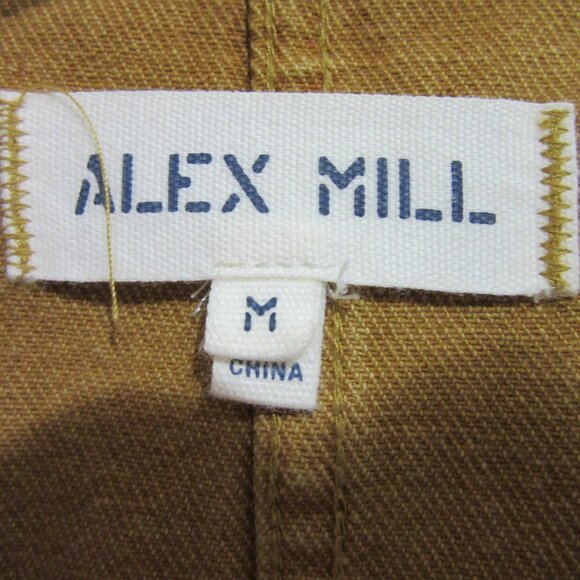 ALEX MILL Dijon Mustard Yellow Cotton Pockets M Work Utility Women's Jacket - Picture 2 of 4